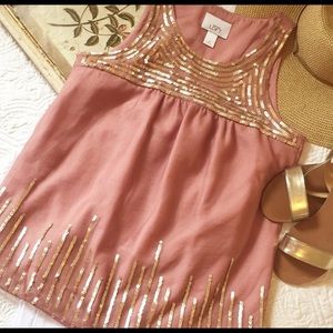 Loft sequin top